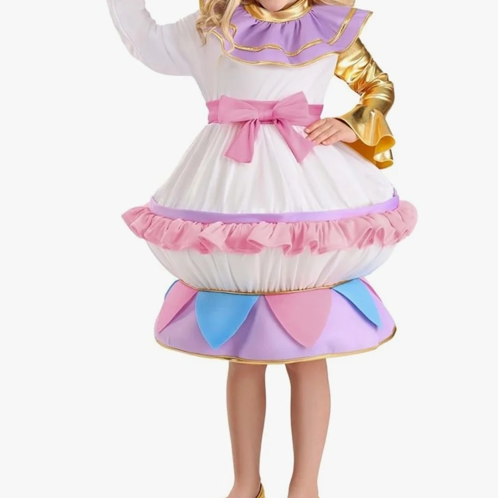 Kids Colorful Costume with Gold and Pink Accents - Picture 2 of 4